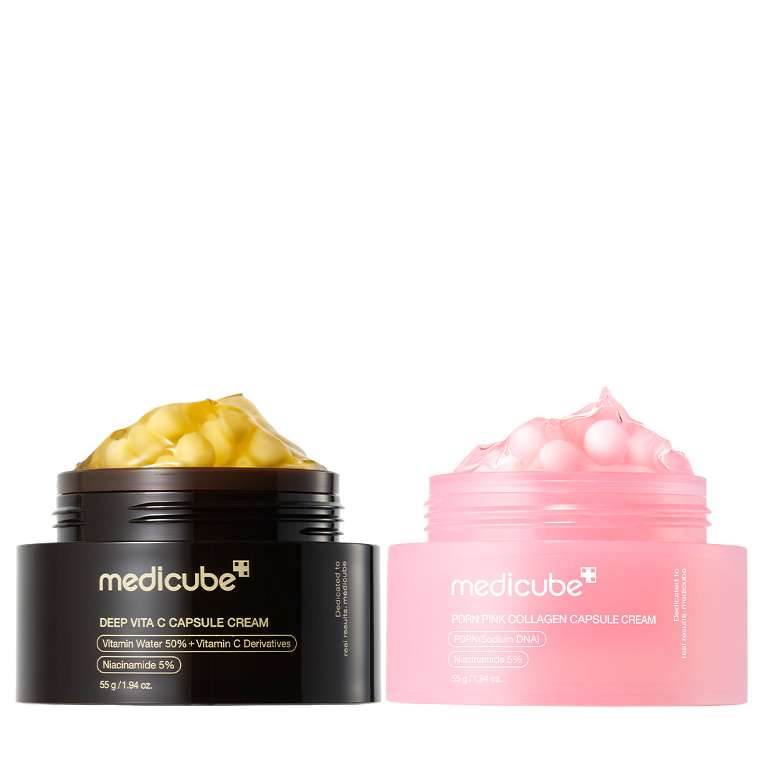 PDRN Pink Collagen Capsule Cream - Gold & Pink Capsule Cream Bundle (2 PACK)