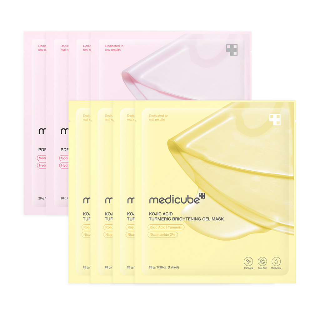 Salmon PDRN Pink Collagen Jelly Gel Mask - Gold & Pink Jelly Mask Bundle (8EA)