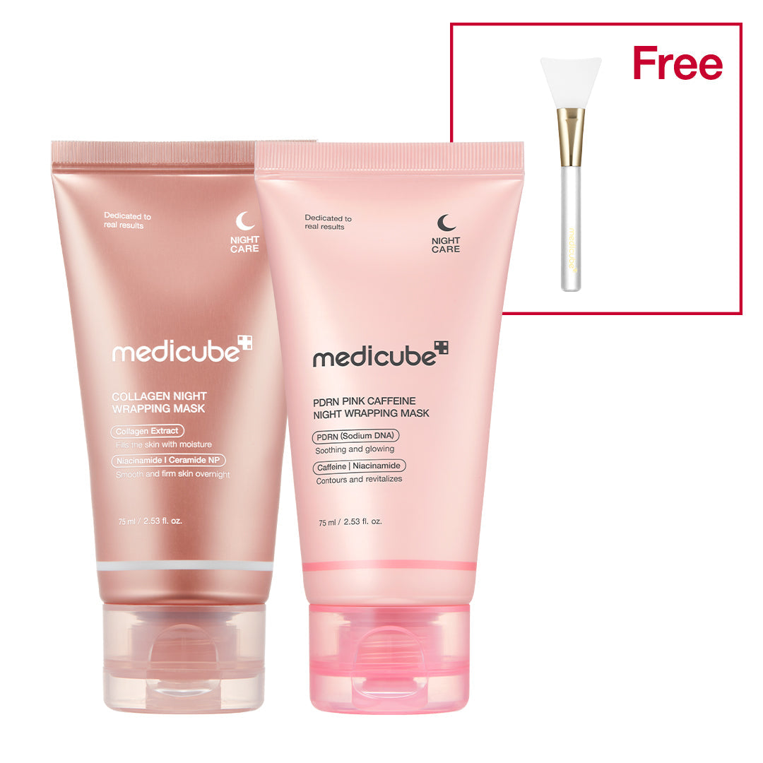 PDRN Pink Caffeine Overnight Wrapping Mask - PDRN & Collagen Bundle (2 PACK)